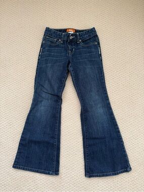 Girls size 8 Old Navy Dark Blue Flare Jeans